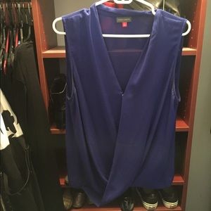 Vince Camino sleeveless royal blue top.